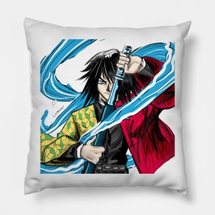 giyu tomioka the water hashira ecopop in demon slayer Pillow