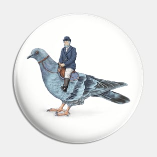 Pigeon rider Pin