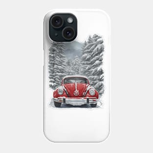 Christmas Car Poster Phone Case