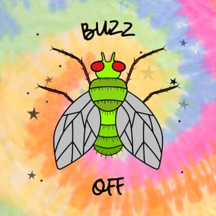 BUZZ Off Funny Quotes Green Fly T-Shirt