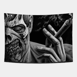 Smoking Face Tapestry