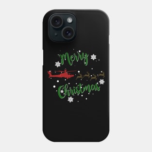 Gun Pilot - AH-64D Apache Reindeer Merry Christmas Phone Case