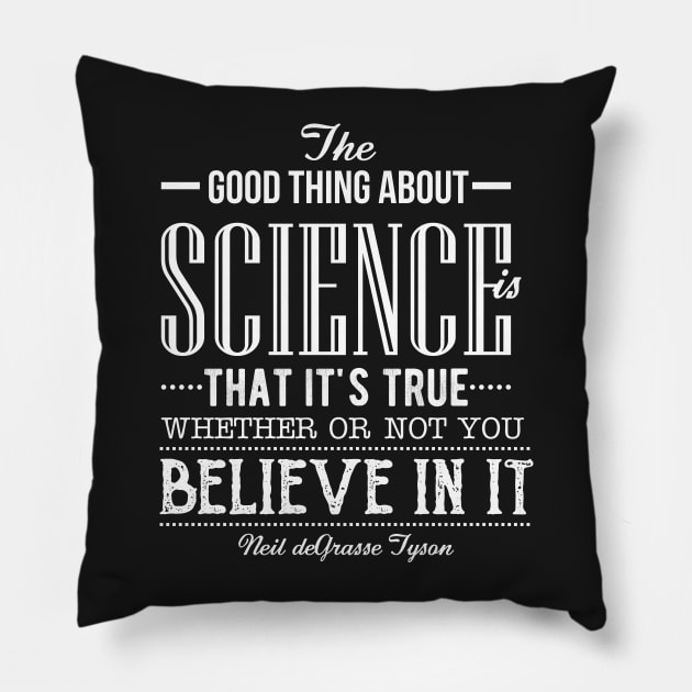 Neil deGrasse Tyson quote Pillow by anamarioline