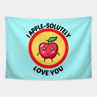 I Apple-Solutely Love You - Apple Pun Tapestry