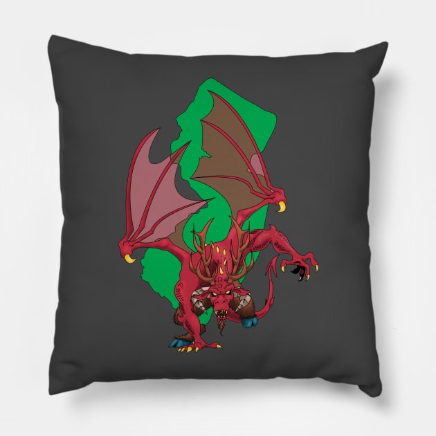 Jersey Devil Pillow by Tom Krohne