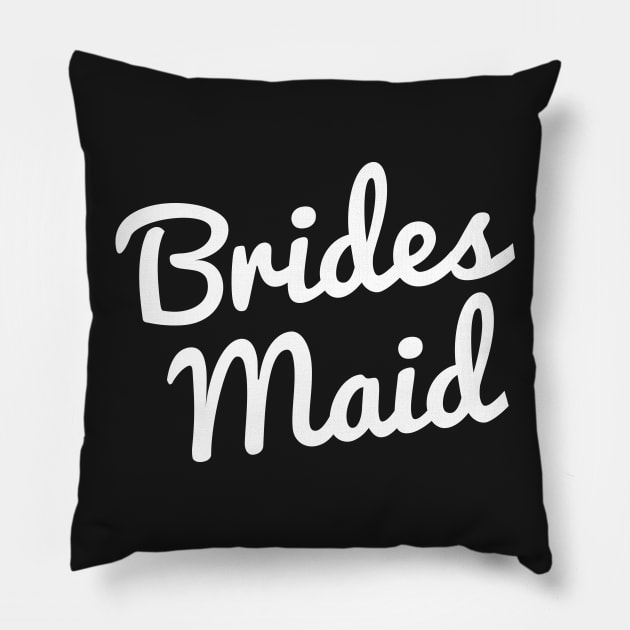 Bridesmaid Wedding Quote Pillow by nobletory