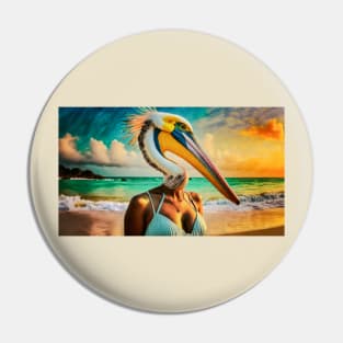 Pelican Woman Pin