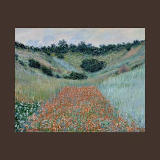 Poppy Field in a Hollow - Claude Monet T-Shirt