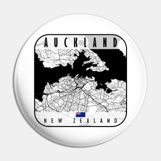 Auckland Map New Zealand Pin