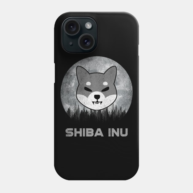 Vintage Shiba Inu Coin To The Moon Shib Army Crypto Token Cryptocurrency Blockchain Wallet Birthday Gift For Men Women Kids Phone Case by Thingking About