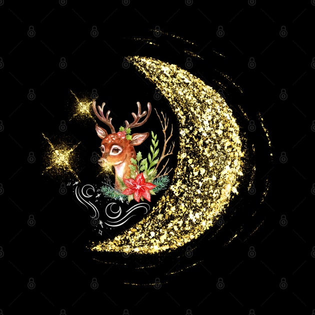 Winter Solstice Stag &Fantasy Moon Women's by yayashop