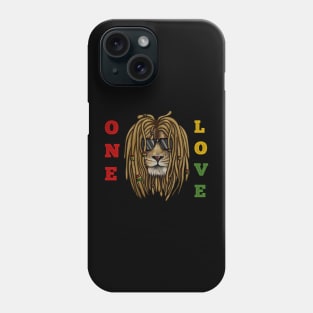 African Rasta Lion, Loc Life, Jamaica Phone Case