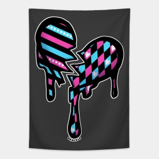 Pink and Blue Harlequin Tapestry