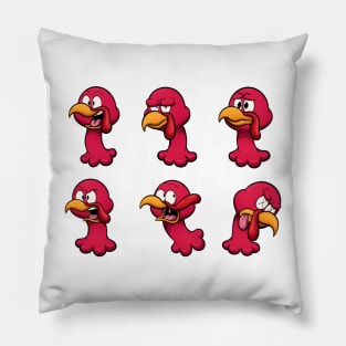 Turkey Faces Pillow