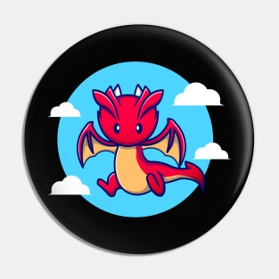 Cute Dragon Flying Cartoon Pin