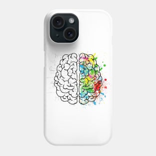 colorful brain Phone Case