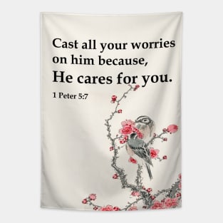 Bible Verse for motivation Tapestry