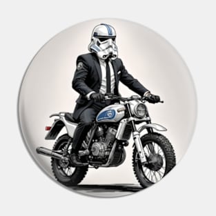 Stormtrooper biker gentleman Pin