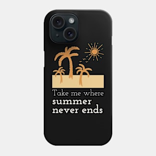 Summer Palms Beach Sun Vacation Phone Case