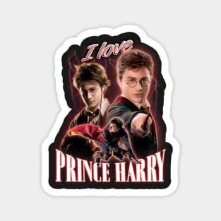 I Love Prince Harry Daniel Radcliffe Cursed Fan Collage Magnet