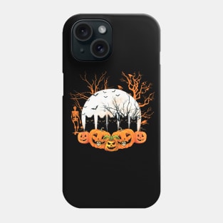 Black Cats and Jack O Lanterns Halloween Funny Phone Case