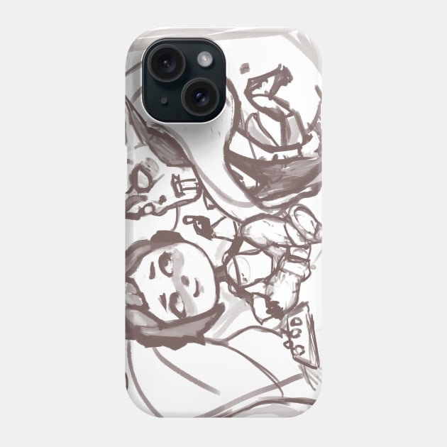 Entrapta x Hordak, Chibi Phone Case by Kornichon