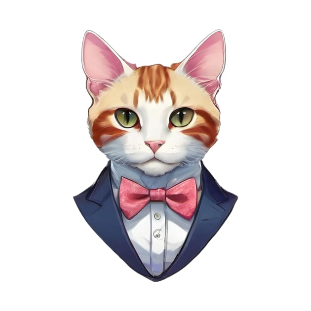 Fancy Cat with Bowtie no.2 by Donperion