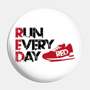 Red Run Shoes Pin