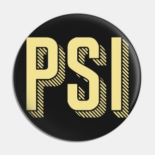 Yellow Psi Sunshine Letter Pin