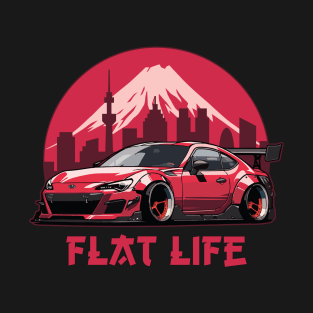 Subaru BRZ Car Art - Widebody Modified Japanese Drift Car T-Shirt