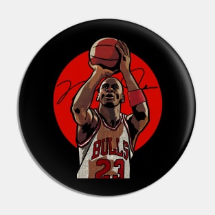 BASKETBALLART - MJ old Pin