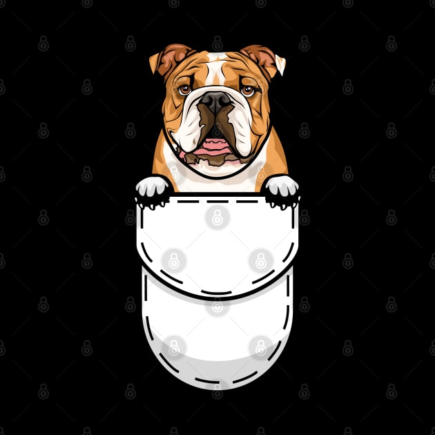 Funny English Bulldog Pocket Dog by Pet My Dog