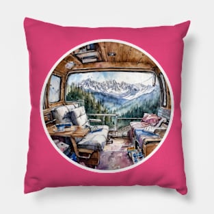 Van Life With a View Pillow