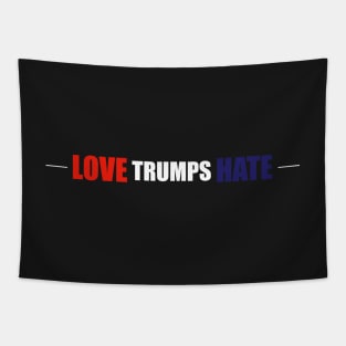 Love Trumps Hate - (Custom Fonts Avaliable - See Description) Tapestry