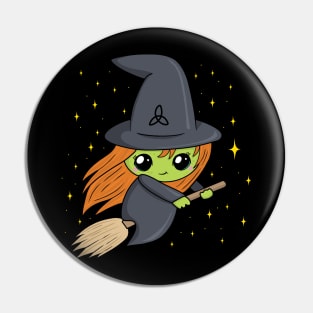 Cute Kawaii Witch Pin