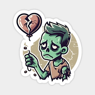 Sad Zombie and Balloon Magnet