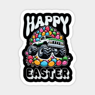 Happy Easter Monster Truck Magnet