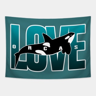 Save the Orcas Killer Whale Conservation Orca Lover Tapestry