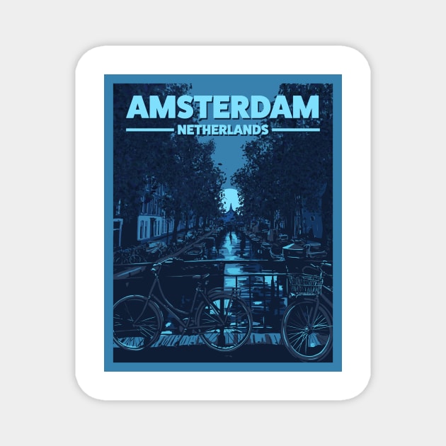 Amsterdam Magnet by nicholashugginsdesign