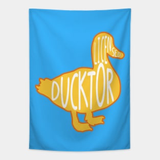 Funny Duck Pun Tapestry