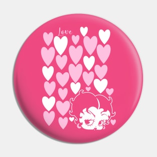 BETTY BOOP - Lots of hearts Pin