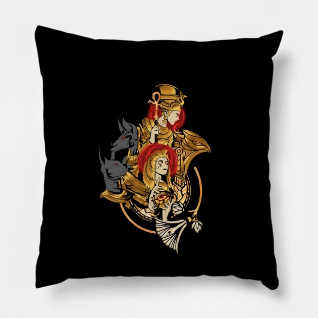 Egyptian signs and symbols Pillow by Nicky2342