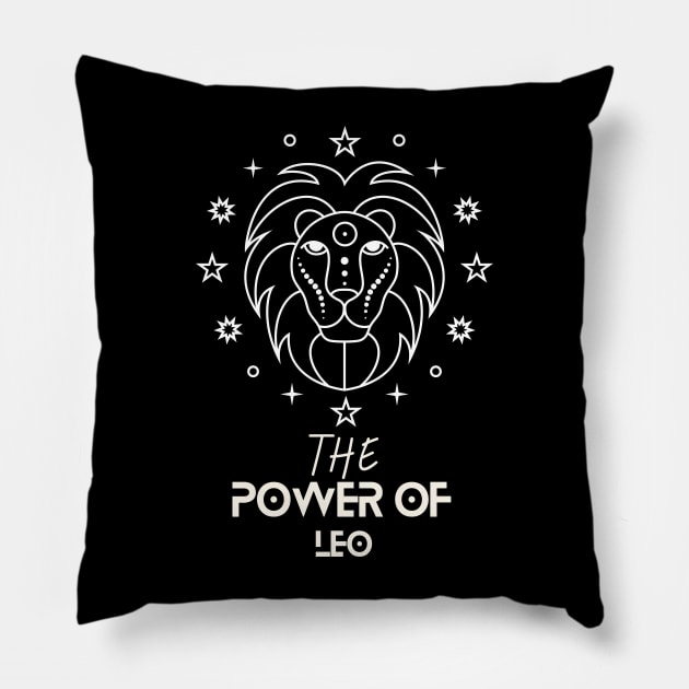 The Power Of Leo Pillow by NICHE&NICHE