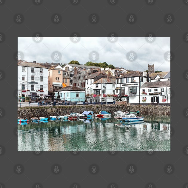 Summer Fishing boats in Falmouth Harbour, Cornwall England UK by BarbaraGlebska