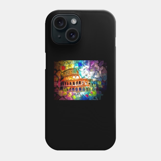 Colosseum Mosaic Phone Case by danieljanda