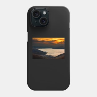 Sunset over a lake of clouds - Prespes Phone Case