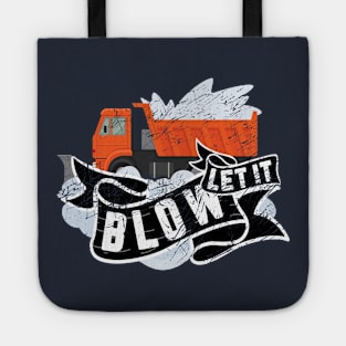 Snow Day Truck Plow Blower Winter Graphic Tote