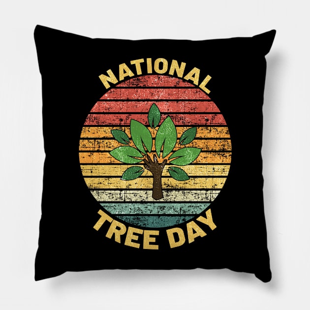 NATIONAL TREE DAY Pillow by BeDesignerWorld