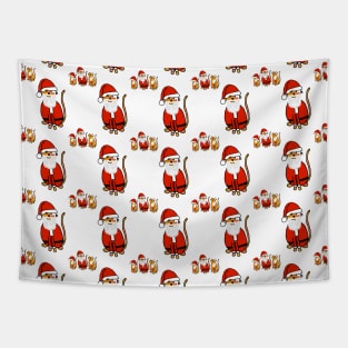 Cute Christmas Cats Pattern Tapestry