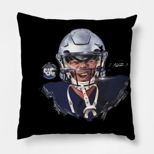 Damien Harris New England Platinum Pillow